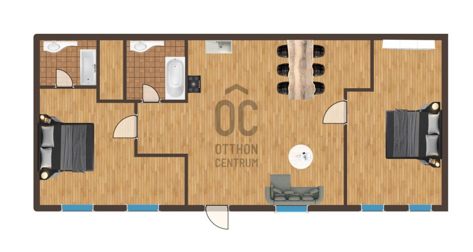 1-собен стан, 74 m²